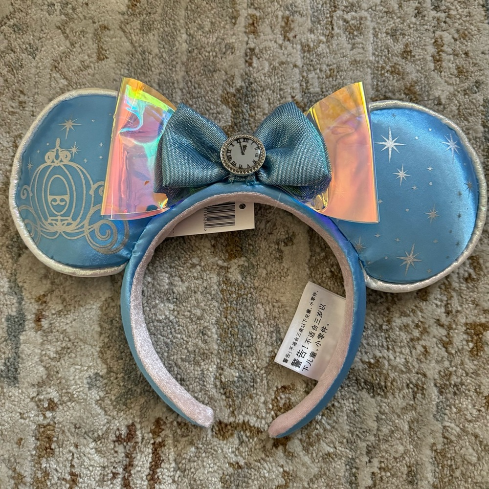 Disney Parks Cinderella Mouse Ears NWT